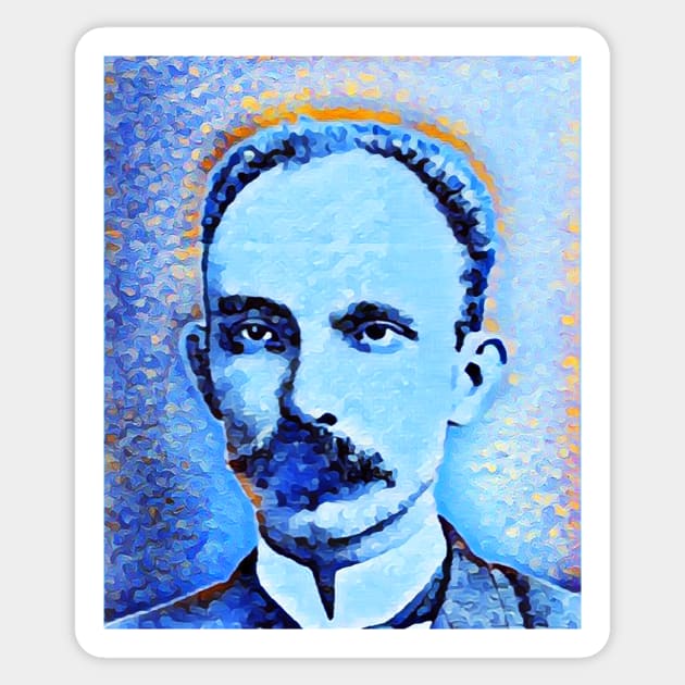 José Martí Portrait | Jose Marti Artwork | José Martí Painting 13 Sticker by JustLit